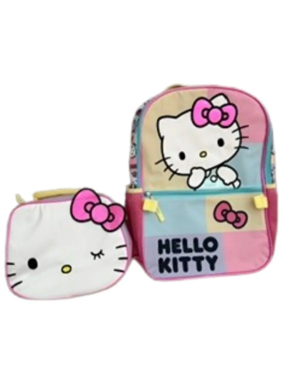 Sanrio Hello Kitty Girls 17-inch 2-Piece Backpack & Lunch Set NWOT